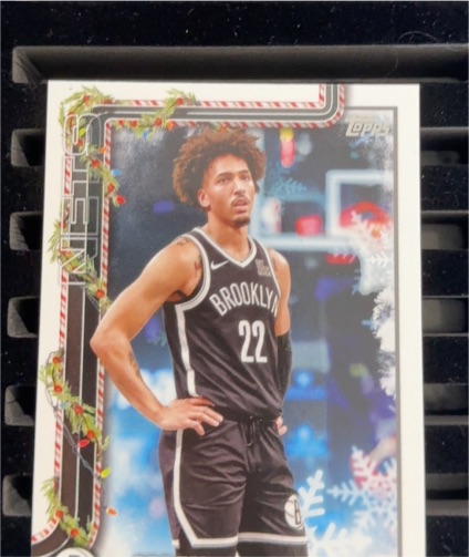 2025-26 Topps Holiday #H11 Jalen Wilson Brooklyn Nets — front