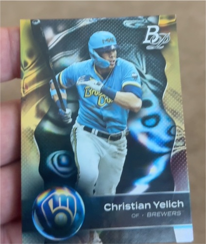 2023 Bowman Platinum #34 Christian Yelich — front