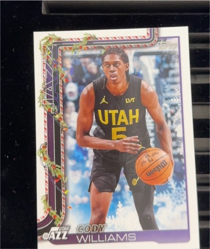 2025-26 Topps Holiday #H102 Cody Williams — front