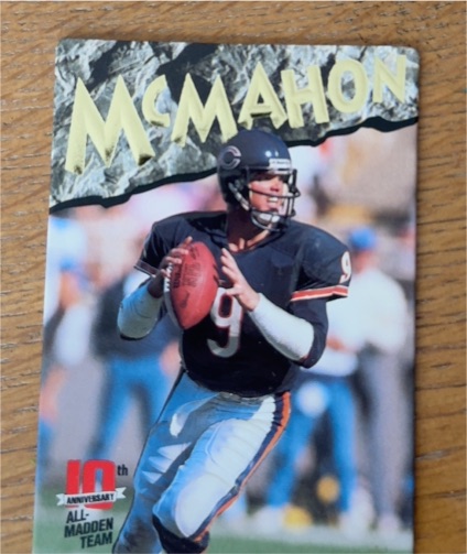 1993 Action Packed 10th Anniversary All-Madden Team #22 Jim McMahon — front