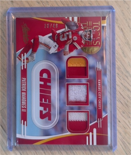 2025 Panini Absolute Tools Of The Trade Patch #TOT-30 Patrick Mahomes II — front
