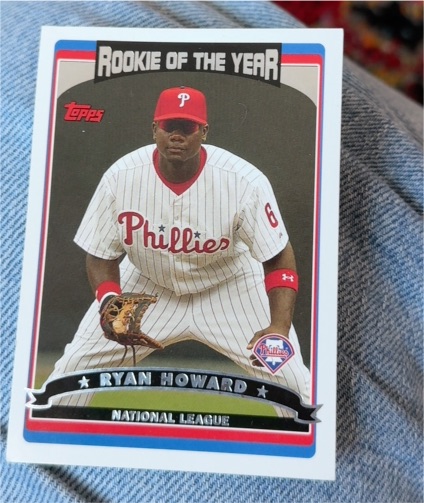 2006 Topps #265 Ryan Howard Rookie of the Year — front