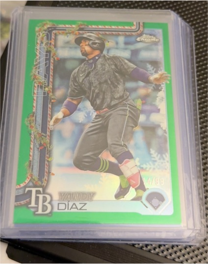 2025 Topps Holiday #H20 Yandy Diaz — front
