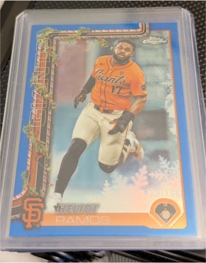 2025 Topps Holiday #H129 Heliot Ramos — front