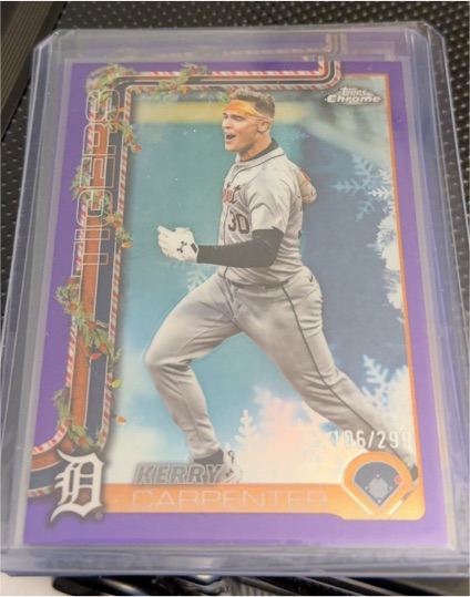 2025 Topps Chrome #299 Kerry Carpenter — front