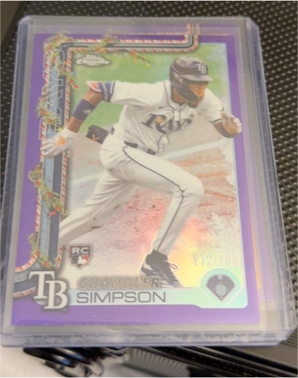2025 Topps Holiday #H38 Chandler Simpson — front