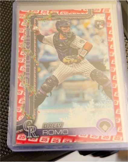 2025 Topps Holiday #H114 Drew Romo — front