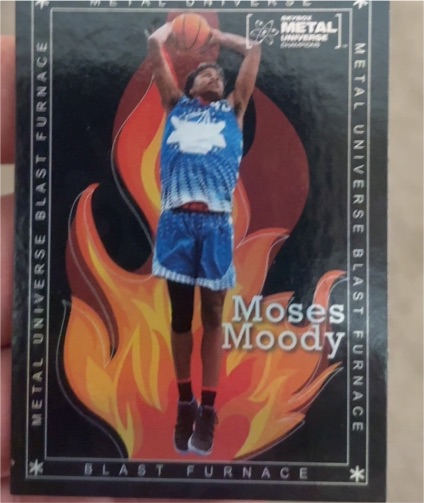 2021 Skybox Metal Universe Champions Blast Furnace #BF-17 Moses Moody — front