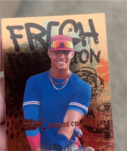 2021 Skybox Metal Universe Champions Fresh Foundation #FF29 Carlos Colmenarez — front