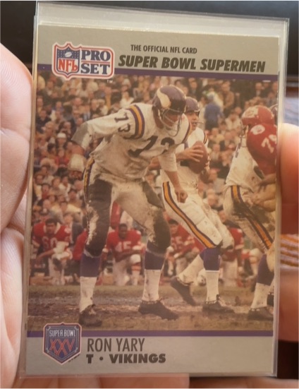 1990 Pro Set #73 Ron Yary — front