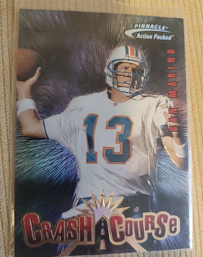 1995 Pinnacle Action Packed #4 Dan Marino — front