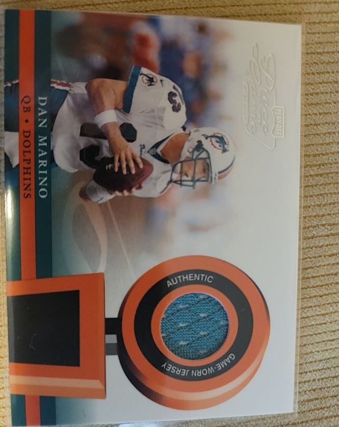 2002 Playoff Piece of the Game #POG-10 Dan Marino — front