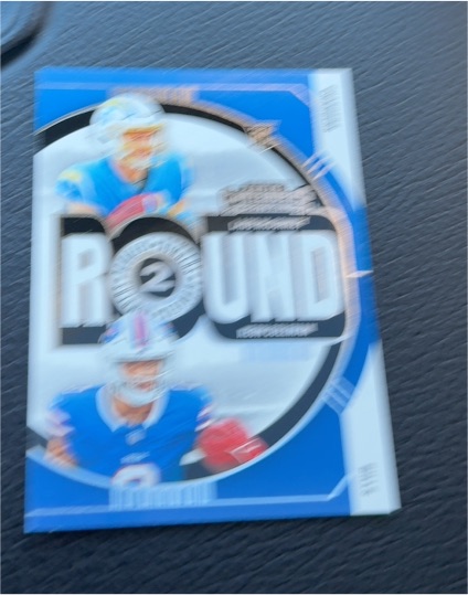 2024 Panini Contenders Round Numbers #9 Ladd McConkey / Keon Coleman — front