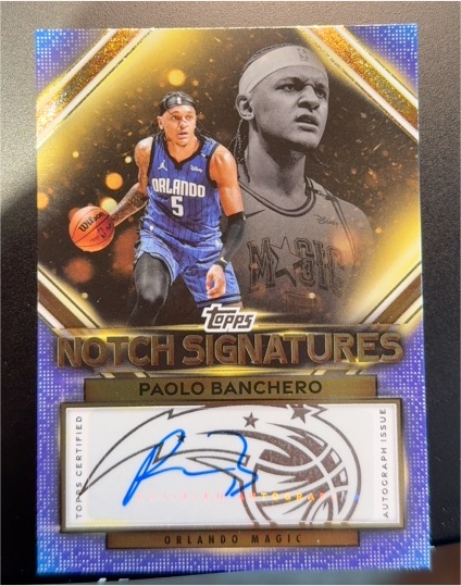 2025-26 Topps Notch Signatures #TNS-PB Paolo Banchero — front