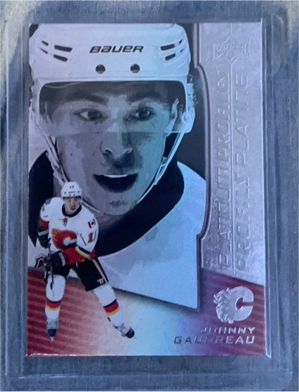 2017-18 Upper Deck Tim Hortons Platinum Profiles #PP-3 Johnny Gaudreau — front