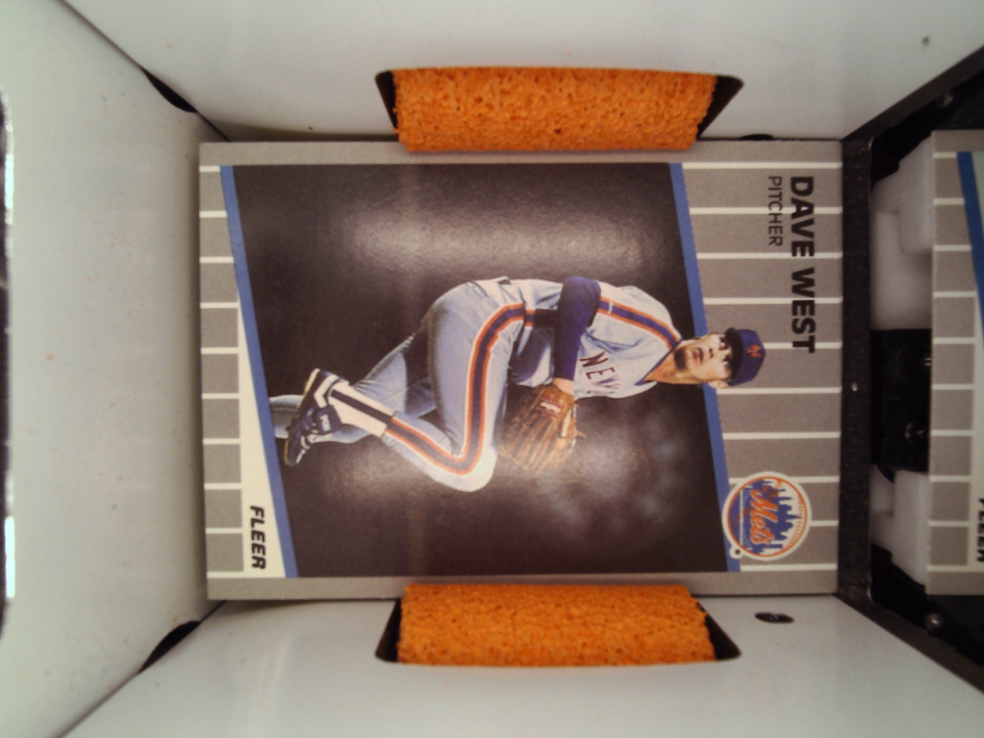 1987 Fleer #400 Dave West — front