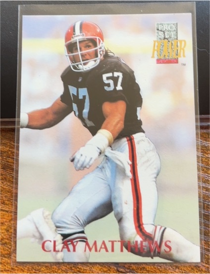 1992 Pro Set Power #57 Clay Matthews — front