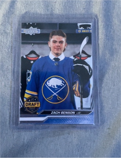 2023-24 Upper Deck Extended #739 Zach Benson Draft Picks — front