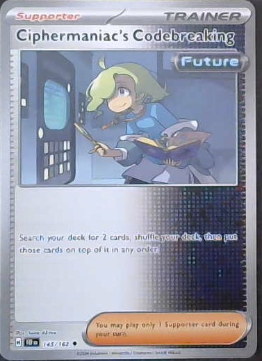 2025 Pokémon Scarlet & Violet #145 Ciphermaniac's Codebreaking — front
