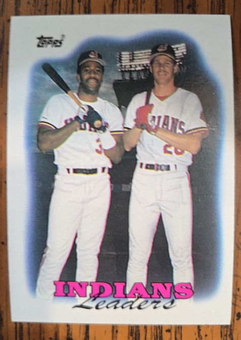 1988 Topps #789 Indians Leaders Joe Carter Cory Snyder — front