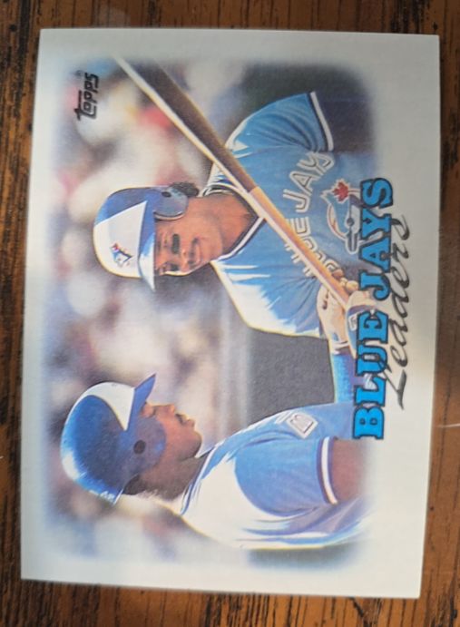 1988 Topps #729 Blue Jays Leaders George Bell/Fred McGriff — front