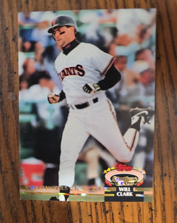 1992 Topps Stadium Club Members Choice #598 Will Clark — front