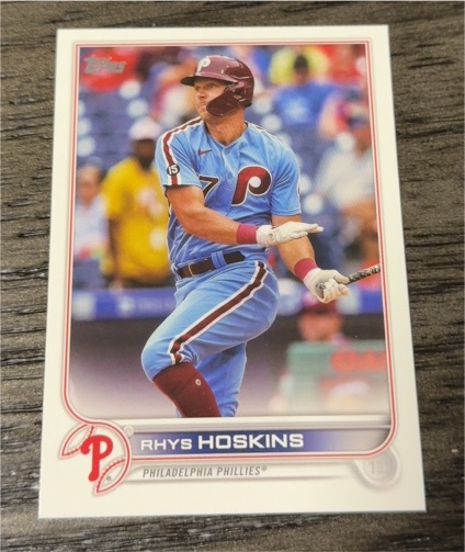 2022 Topps Series 2 #523 Rhys Hoskins Philadelphia Phillies — front