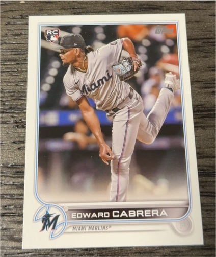 2022 Topps Series 2 #566 Edward Cabrera — front