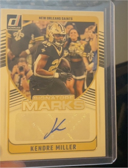 2024 Panini Donruss Signature Marks #SMA-KMI Kendre Miller — front