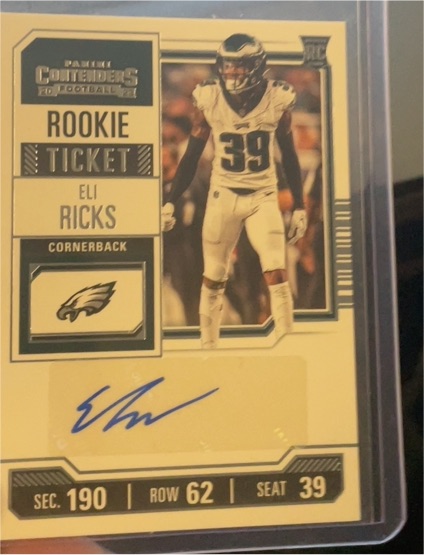 2023 Panini Contenders #233 Eli Ricks Rookie Ticket — front