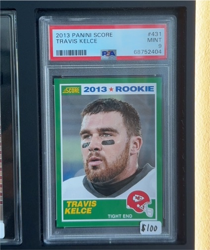2013 Panini Score #431 Travis Kelce Rookie Card — front