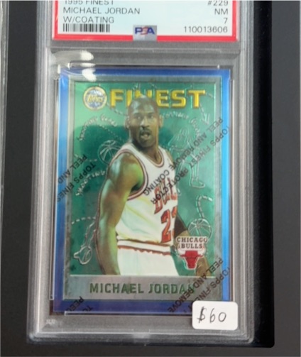 1995 Topps Finest #229 Michael Jordan W/Coating — front