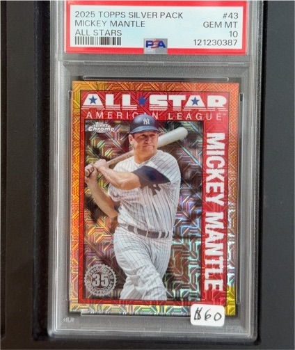 2025 Topps Silver Pack #43 Mickey Mantle All Stars — front