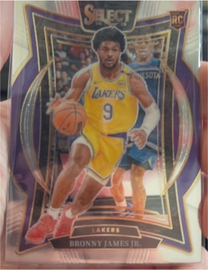 2024-25 Panini Select #90 Bronny James Jr. — front