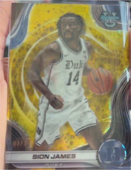 2024-25 Bowman's Best University #65 Sion James — front
