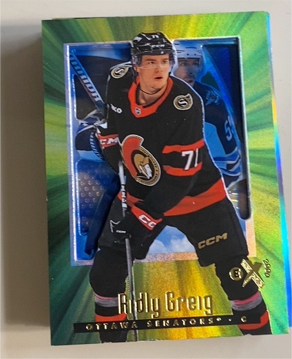 2023-24 Upper Deck SkyBox E-X 2000 #130 Ridly Greig — front