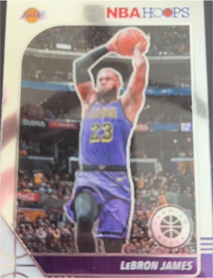 2019-20 Panini NBA Hoops Premium Stock #87 LeBron James — front