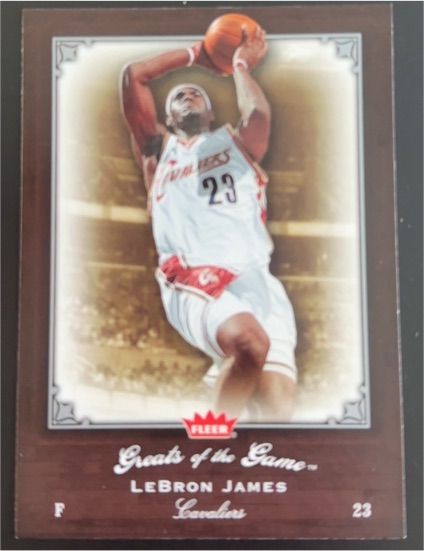 2005-06 Fleer Greats of the Game #53 LeBron James — front