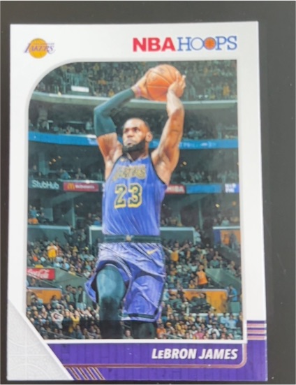 2019-20 Panini NBA Hoops #87 LeBron James — front