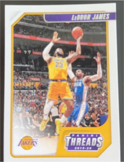 2019-20 Panini Chronicles Threads #86 LeBron James — front