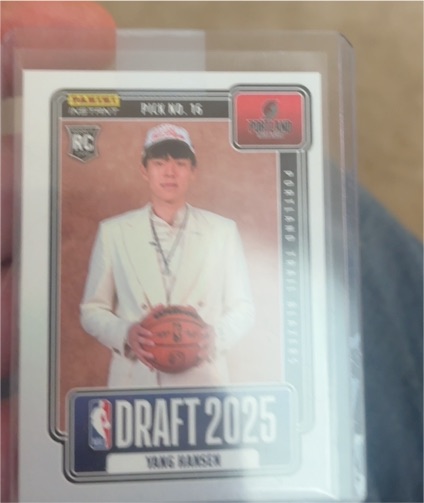 2025 Panini Instant NBA Draft Night #DN-16 Yang Hansen — front