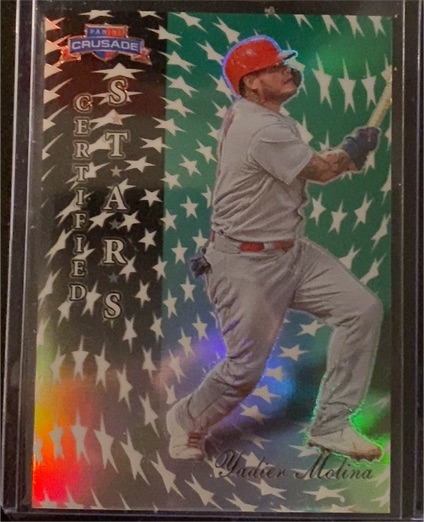 2025 Panini Crusade #7 Yadier Molina Certified Stars — front