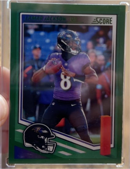 2025 Panini Score #75 Lamar Jackson Baltimore Ravens — front