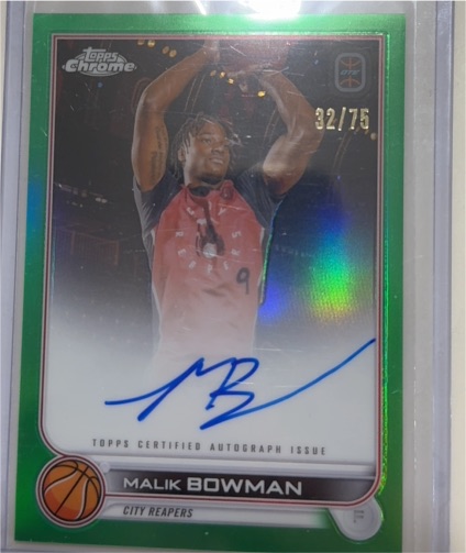 2022-23 Topps Chrome Overtime Elite #CA-MB1 Malik Bowman — front