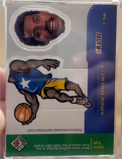 1998 Upper Deck Choice #30 Rasheed Wallace — front
