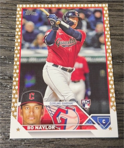2023 Topps Chrome #54 Bo Naylor Rookie Cleveland Guardians — front
