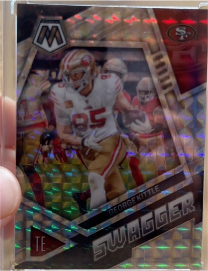 2023 Panini Mosaic #SWAGGER George Kittle — front