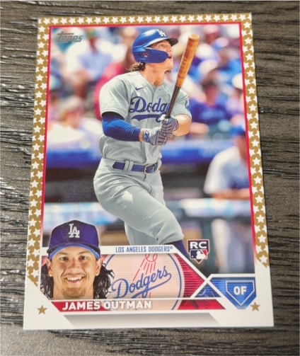 2023 Topps Holiday #H186 James Outman — front