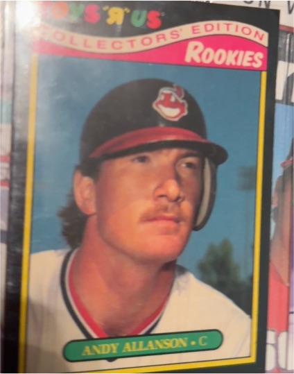 1987 Topps Toys R Us Rookies #1 Andy Allanson — front