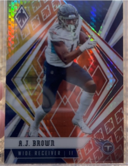 2020 Panini Phoenix #57 A.J. Brown Fire Burst — front